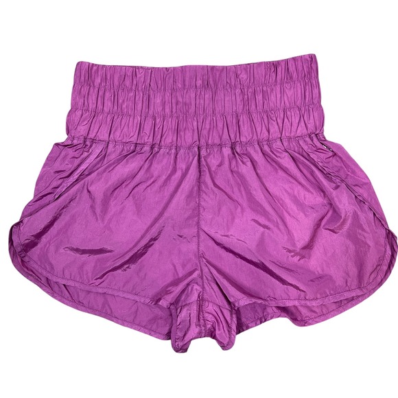 Free People FP Movement Way Home Shorts Large Violet Pink Athletic Lined Briefs - Picture 1 of 10